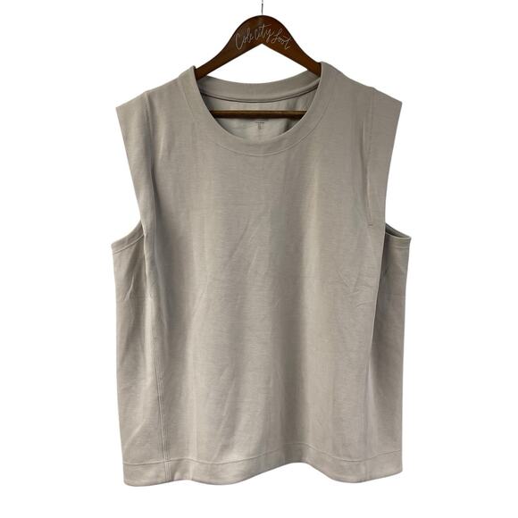Athleta Sea Soft Tank Sweatshirt Top XL Gray - Picture 1 of 7